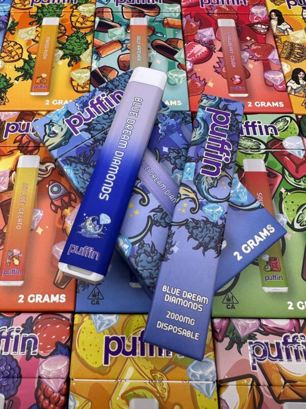 Puffin Blueberry Cookies 2g offers a delicious, fruity flavor with smooth, relaxing effects, perfect for unwinding and enjoying a sweet experience.