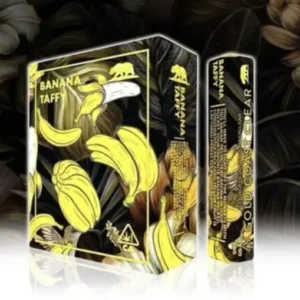 Indulge in the sweet, candy-like banana flavor and potent effects of Gold Coast Clear Banana Taffy, a premium concentrate for a smooth vaping experience.