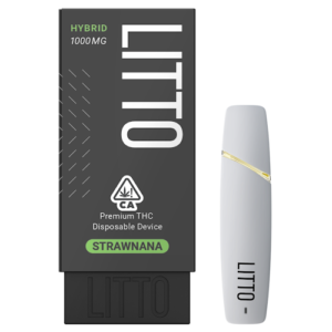 LITTO Disposable Strawnana 1G combines the sweet, fruity flavors of strawberry and banana with smooth vapor, delivering relaxing, euphoric effects