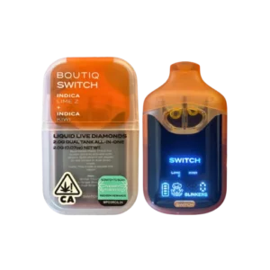 Enjoy a vibrant fusion of tangy Lime Z and sweet Kiwi with the Boutiq Disposable V4, offering a refreshing, tropical, and flavorful vaping experience.