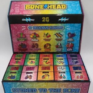 Bone Head 2G Disposable offers a potent, flavorful cannabis experience with a sleek, easy-to-use design, perfect for on-the-go use.