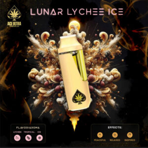 ACE Lunar Lychee Ice offers a sweet lychee flavor with a refreshing icy finish, delivering uplifting, relaxing effects perfect for any occasion.
