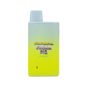 LVLS – Banana Cream Pie is a hybrid strain with sweet banana and vanilla flavors, offering balanced euphoria, relaxation, and creativity.