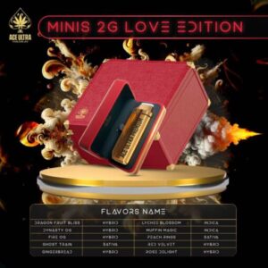 ACE Minis Love Edition offers sweet, floral flavors with uplifting, calming effects, perfect for relaxation, mood enhancement, and special occasions.
