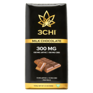 3CHI | Delta-9 THC:CBD Chocolate Bar - Milk Chocolate | 300mg - 10 squares