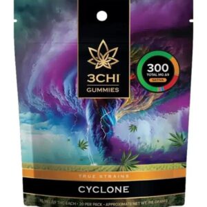 3CHI | True Strains High Potency Gummies Cyclone Sativa | 300mg - 20ct