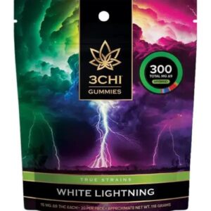 3CHI | True Strains High Potency Gummies White Lightning Hybrid | 30mg - 2ct