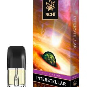 3CHI | True Strains THC Vape Pod - Interstellar | Indica - 2g Disposable Vape Pod
