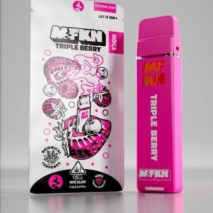 Savor the sweet and tangy blend of strawberries, blueberries, and raspberries with ItsAMfknDonut 2G Disposable Triple Berry, offering smooth, fruity vaping.
