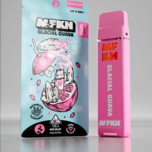 Enjoy a tropical guava flavor with a refreshing icy twist in MFKN 2G Disposable Glacial Guava, offering a smooth, cool vape experience.