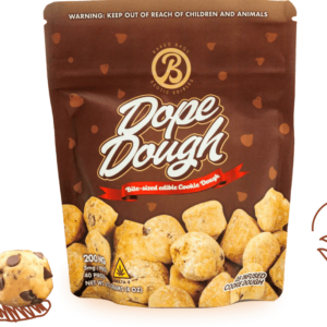 Baked Bags | Dope Dough - Chocolate Chip Edibles | D9 THC Cookie Dough Bites | 5mg - 40ct