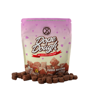 Baked Bags | Dope Dough - Fudge Brownie Edibles | D9 THC Cookie Dough Bites | 5mg - 40ct