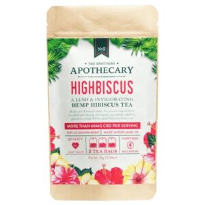 Brothers Apothecary | Hibiscus CBD Tea | 60mg CBD - 3 Count