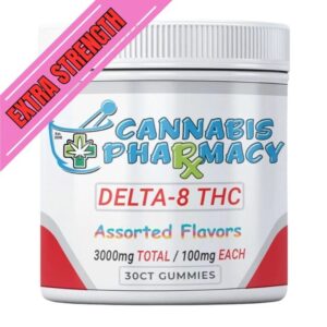 Cannabis Pharmacy Delta-8 THC Gummies | 100mg - Assorted Flavor - 30ct