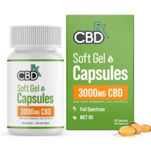 CBDfx | CBD Capsules Full Spectrum | 3000mg CBD - 60ct