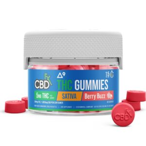 CBDfx | Delta-9 THC Gummies Berry Buzz | 5mg THC + 25mg CBD-(40ct)