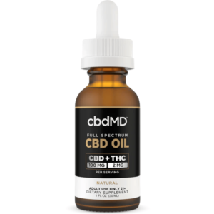 cbdMD | Full Spectrum CBD Tincture Natural Flavor | 3,000mg - 30 ML