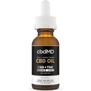 cbdMD | Full Spectrum CBD Tincture Natural Flavor | 6,000mg - 30 ML