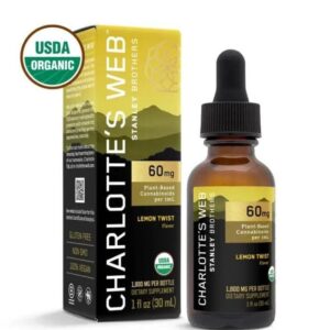 Experience wellness with Charlotte’s Web Full Spectrum CBD Oil Lemon Twist. 60mg per serving, 30mL bottle, natural flavor, and effective support.