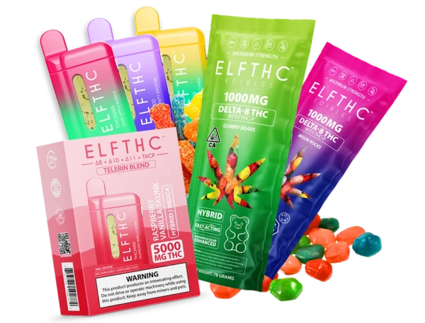 THC Elf Bars offer a convenient, potent vaping experience with flavorful strains, smooth vapor, and hassle-free, draw-activated disposable design.