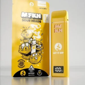 Experience a bold, tangy vape with MFKN Disposable 2G Sour Heads, offering a sweet-and-sour candy flavor in a convenient, long-lasting device.