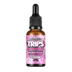 sporesMD | Trips 30,000mg Strawberry Mushroom Tincture | Nootropic Blend