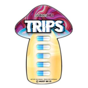 sporesMD | Trips Nootropic Mushroom Capsules | Nootropic Microdose Capsules