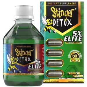 Stinger Detox 5x Elite Combo Tropical Fusion combines a powerful 8 oz drink and 4 capsules to help cleanse toxins and restore .Stinger Detox | 5x Elite