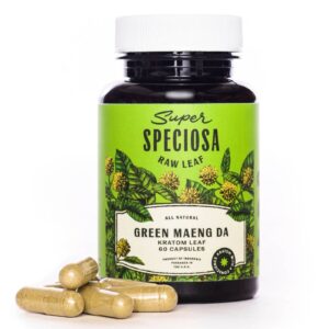 Super Speciosa | Green Maeng Da Kratom Capsules | 60ct