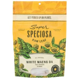 Super Speciosa | White Maeng Da Kratom Tea Bags | 4g Tea Bags - 15ct