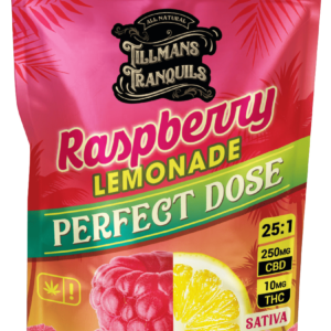 Tillmans Tranquils | 25:1 CBD:Delta-9 THC Gummy (15ct) - 260mg - Raspberry Lemonade