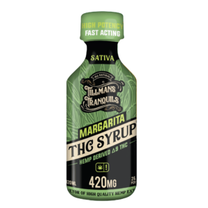 Tillman’s Tranquils Delta-9 THC Syrup in Margarita flavor offers 420mg of THC for a refreshing, customizable, and relaxing cannabis experience.
