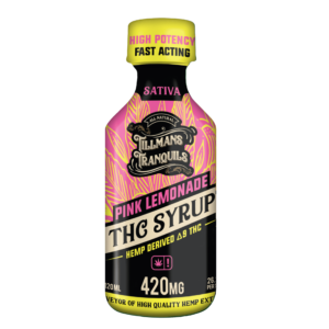 Tillmans Tranquils | Delta 9 THC Syrup – 420mg | Pink Lemonade