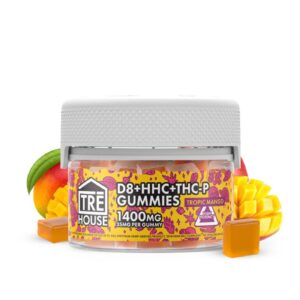 TRE House | THC Blend Gummies - Tropic Mango | 35mg D8, THC-P, & HHC - 40ct