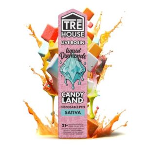 TRE House | THC Vape - Candy Land - Liquid Diamonds | Sativa - 2mg Disposable Vape