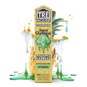 TRE House | THC Vape - Pineapple Express - Liquid Diamonds | Hybrid - 2mg Disposable Vape