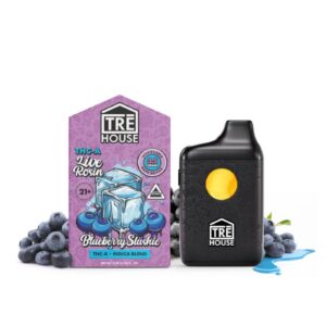 TRE House | THCA Vape Pen - Blueberry Slushie | Indica - 3.5g Live Rosin