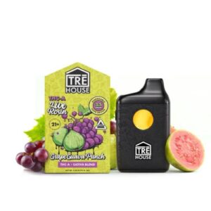 TRE House | THCA Vape Pen - Grape Guava Punch | Sativa - 3.5g Live Rosin