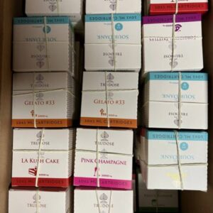 Trudose Carts offer premium cannabis distillate, rich flavors, and a variety of strains, delivering a smooth, consistent, and potent vaping experience.