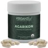 Verdant Leaf's Agarikon Mushroom Capsules support immune health, mental clarity, and stress resilience with 60 organic capsules for overall wellness.