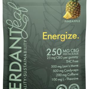 Verdant Leaf | Mushroom Gummies - Energy Blend | Mushroom Nootropics with 25mg of CBG - 10ct