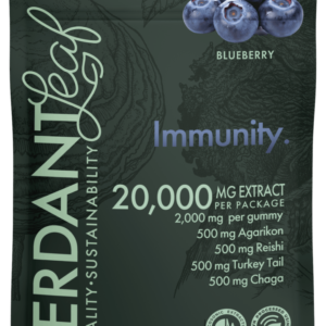 Verdant Leaf | Mushroom Gummies - Natural Immunity | 20,000mg Extract Mushroom Nootropics - 10ct