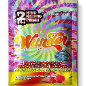 Wunder | Strawnana Mushroom Gummies | 1200mg High Potency Entheogenic Extract - 2ct Sample Pack