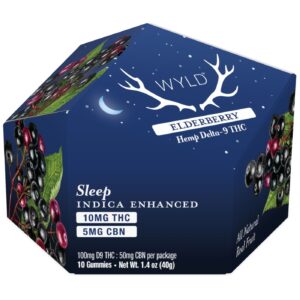 WYLD | Elderberry Gummies | 10mg Delta-9 THC + 5mg CBN - 10 Count