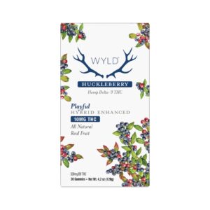 WYLD | Huckleberry Gummies | 10mg Delta-9 THC - 30 Count